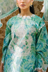 3 Piece Embroidered Printed Lawn Suit with Printed Chiffon Dupatta PR-62004