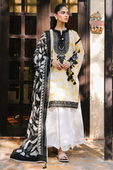 3 Piece Printed Lawn Suit with Printed Chiffon Dupatta and Embroidered Neckline BM-62014