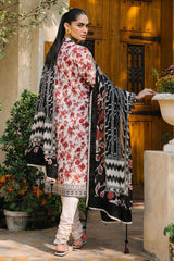 3 Piece Printed Lawn Suit with Printed Chiffon Dupatta BM-62002