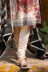 3 Piece Printed Lawn Suit with Printed Chiffon Dupatta BM-62002