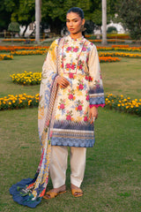3 Piece Printed Lawn Suit with Chiffon Dupatta SD-52164