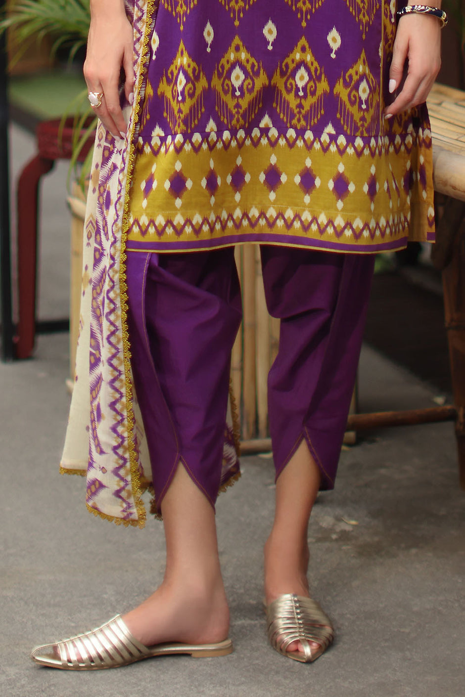 3 Piece Printed Lawn Suit with Printed Chiffon Dupatta