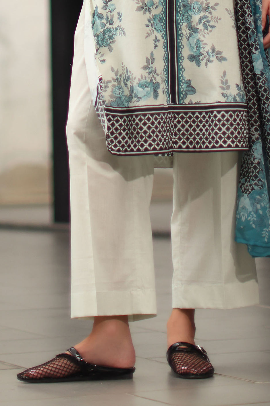 3 Piece Printed Lawn Suit with Printed Chiffon Dupatta
