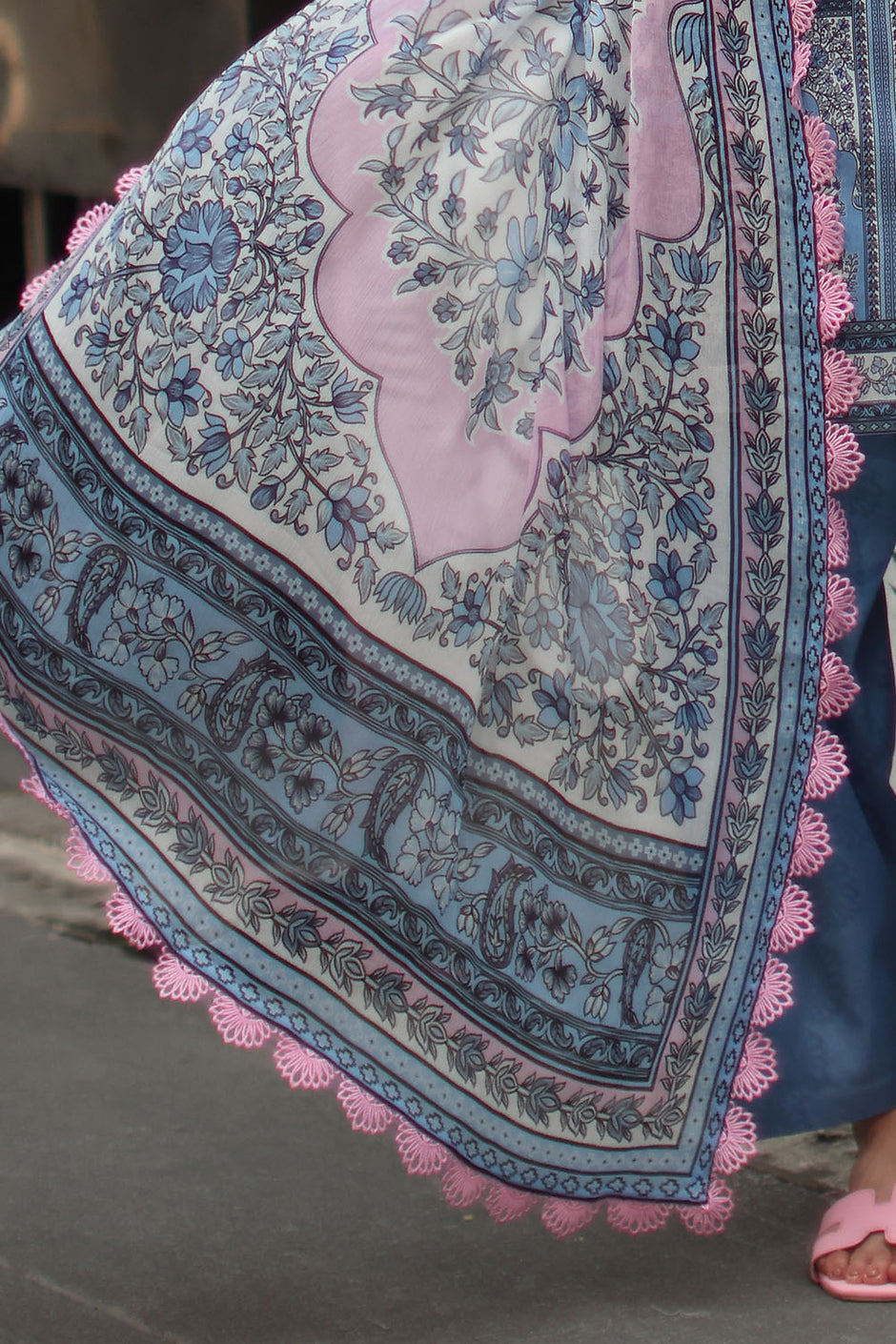 3 Piece Printed Lawn Suit with Printed Chiffon Dupatta