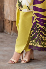 3 Piece Printed Corduroy Suit with Dupatta CD-52004