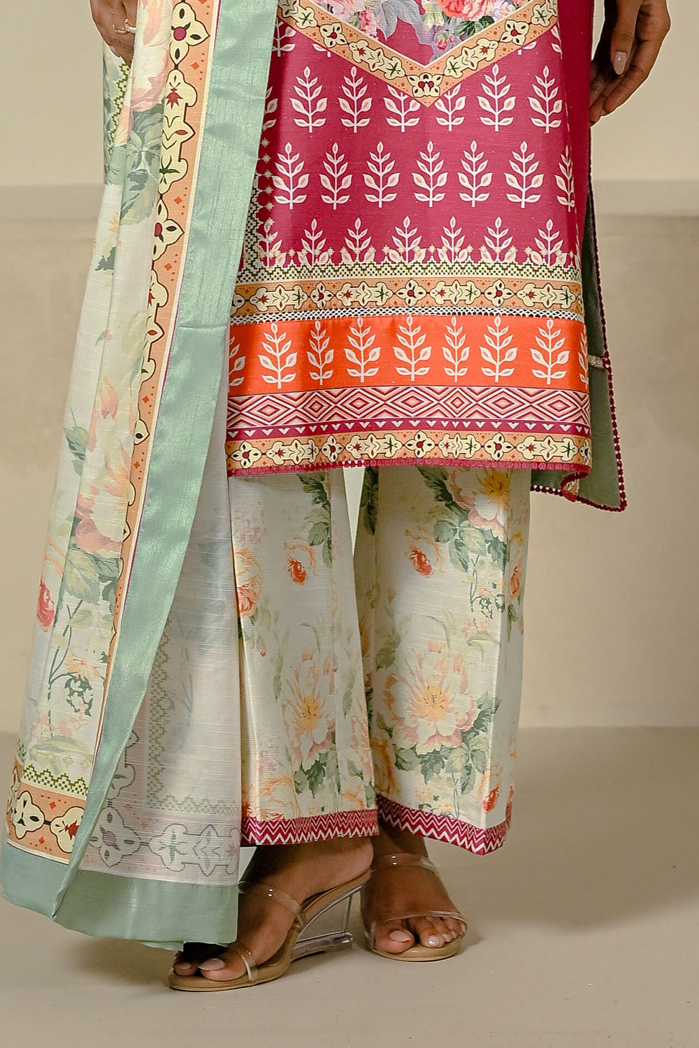 3 Piece Printed Corduroy Suit