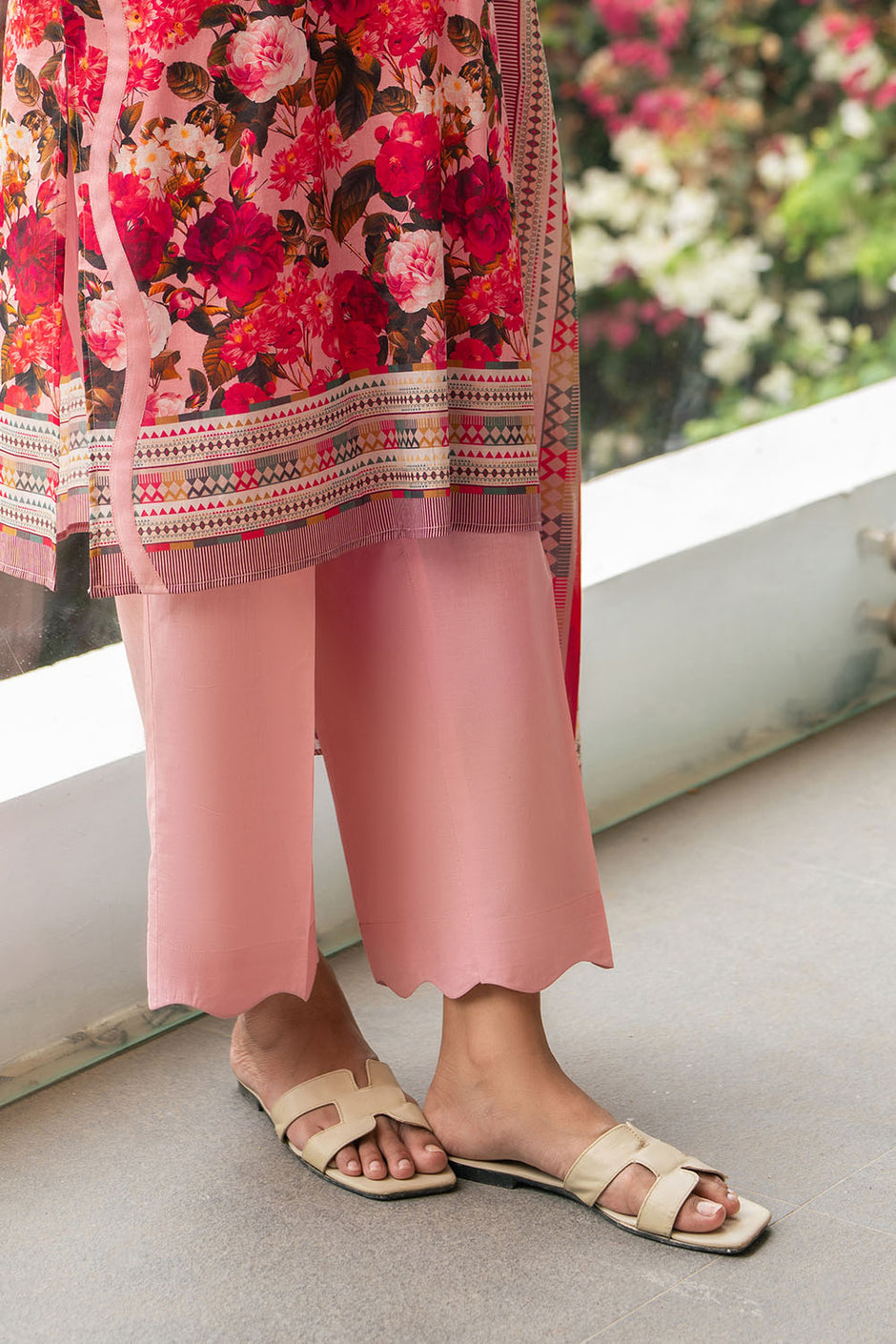 3 Piece Printed Cotton Suit