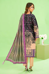 3 Piece Printed Cotton Linen Suit with Dupatta WNS-52027