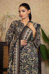 3 Piece Printed Cotton Linen Suit with Dupatta WNS-52053