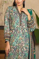 3 Piece Printed Cotton Linen Suit with Dupatta WNS-52054