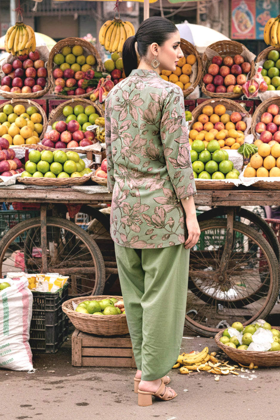2 Piece Printed Cotton Linen Khaddar Suit