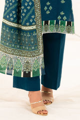 3 Piece Printed Khaddar Suit with Dupatta K-52040