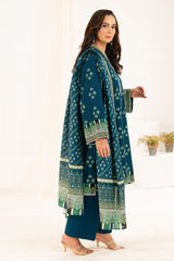 3 Piece Printed Khaddar Suit with Dupatta K-52040