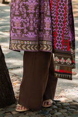 3 Piece Printed Khaddar Suit with Dupatta K-52044