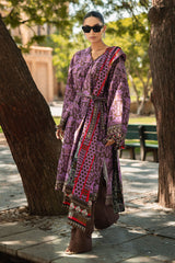 3 Piece Printed Khaddar Suit with Dupatta K-52044
