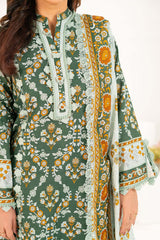 3 Piece Printed Khaddar Suit with Dupatta K-52083