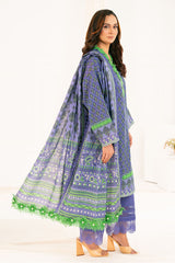 3 Piece Printed Khaddar Suit with Dupatta K-52084