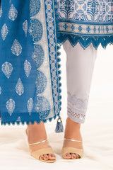 3 Piece Printed Khaddar Suit with Dupatta K-52085