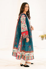 3 Piece Printed Khaddar Suit with Dupatta K-52089