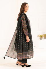 3 Piece Printed Khaddar Suit with Dupatta K-52092
