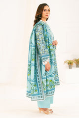 3 Piece Printed Khaddar Suit with Dupatta K-52093