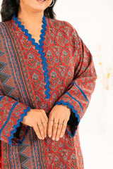 3 Piece Printed Khaddar Suit with Dupatta K-52107