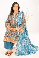 3 Piece Printed Khaddar Suit with Dupatta K-52108