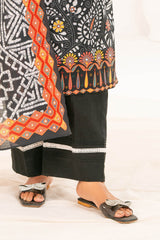 3 Piece Printed Khaddar Suit with Dupatta K-52111