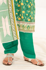 3 Piece Printed Khaddar Suit with Dupatta K-52115