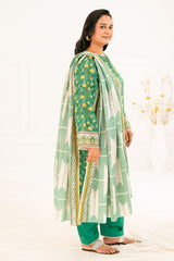 3 Piece Printed Khaddar Suit with Dupatta K-52115