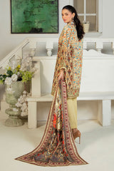 3 Piece Printed Khaddar Suit with Dupatta SD-52189