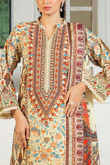 3 Piece Printed Khaddar Suit with Dupatta SD-52189