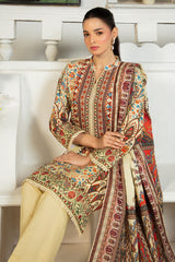 3 Piece Printed Khaddar Suit with Dupatta SD-52189