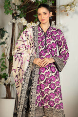 3 Piece Printed Khaddar Suit with Dupatta SD-52190