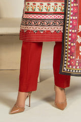 3 Piece Printed Khaddar Suit with Dupatta SD-52210