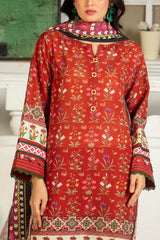 3 Piece Printed Khaddar Suit with Dupatta SD-52210