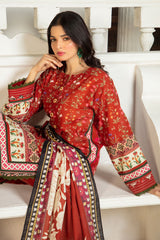 3 Piece Printed Khaddar Suit with Dupatta SD-52210