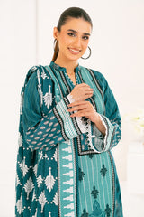 3 Piece Printed Khaddar Suit with Dupatta WNS-52020