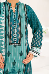 3 Piece Printed Khaddar Suit with Dupatta WNS-52020