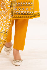 3 Piece Printed Khaddar Suit with Dupatta WNS-52021