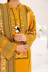 3 Piece Printed Khaddar Suit with Dupatta WNS-52021