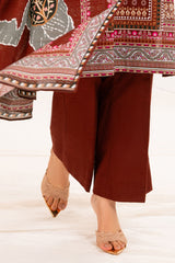 3 Piece Printed Khaddar Suit with Dupatta WNS-52022