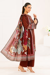 3 Piece Printed Khaddar Suit with Dupatta WNS-52022