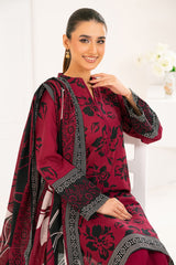 3 Piece Printed Khaddar Suit with Dupatta WNS-52024