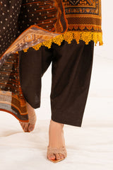 3 Piece Printed Khaddar Suit with Dupatta WNS-52025