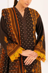 3 Piece Printed Khaddar Suit with Dupatta WNS-52025