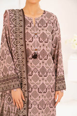 3 Piece Printed Khaddar Suit with Dupatta WNS-52026
