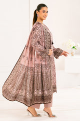 3 Piece Printed Khaddar Suit with Dupatta WNS-52026