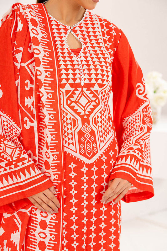 3 Piece Printed Khaddar Suit with Dupatta WNS-52028