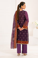 3 Piece Printed Khaddar Suit with Dupatta WNS-52034